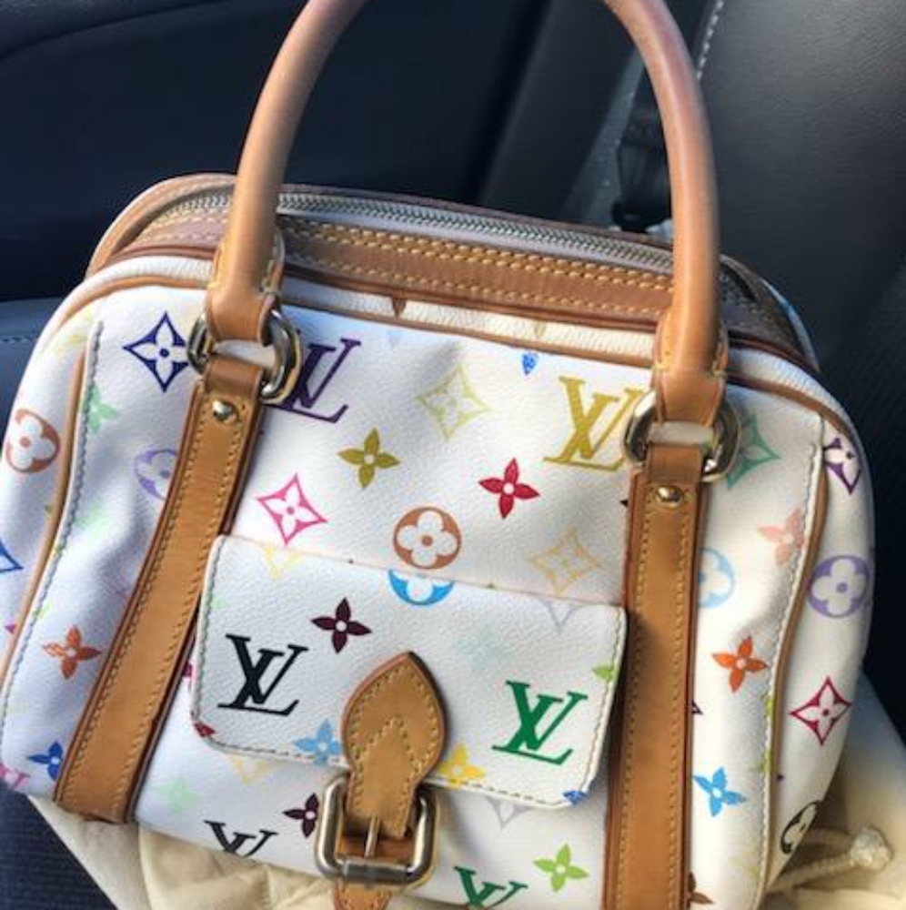Louis vuitton multicolor white Priscilla handbag